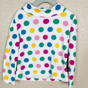 Circo inspired Retro 90’s polka dot turtle neck 5t